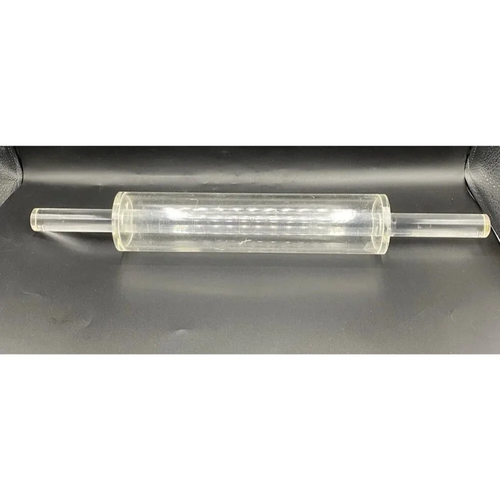 Rialto Clear Acrylic Rolling Pin Made in Italy Vintage Kitchen Baking Tool HTF